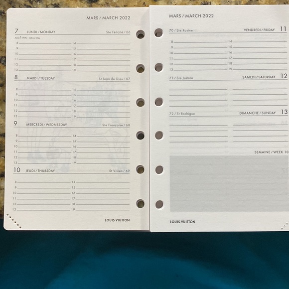 Louis Vuitton RA4252 2022 AGENDA REFILL - Picture 8 of 8
